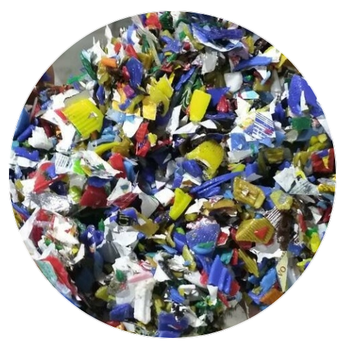 Отходы крышки ПНД после ванны флотации